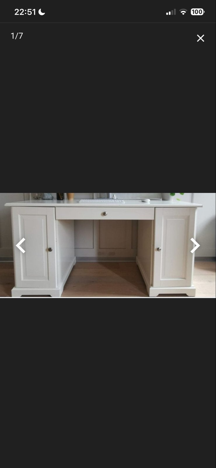 IKEA Hemnes Bureau met lades en kasten, Huis en Inrichting, Bureaus, Ophalen, Gebruikt, Scandinavisch, IKEA