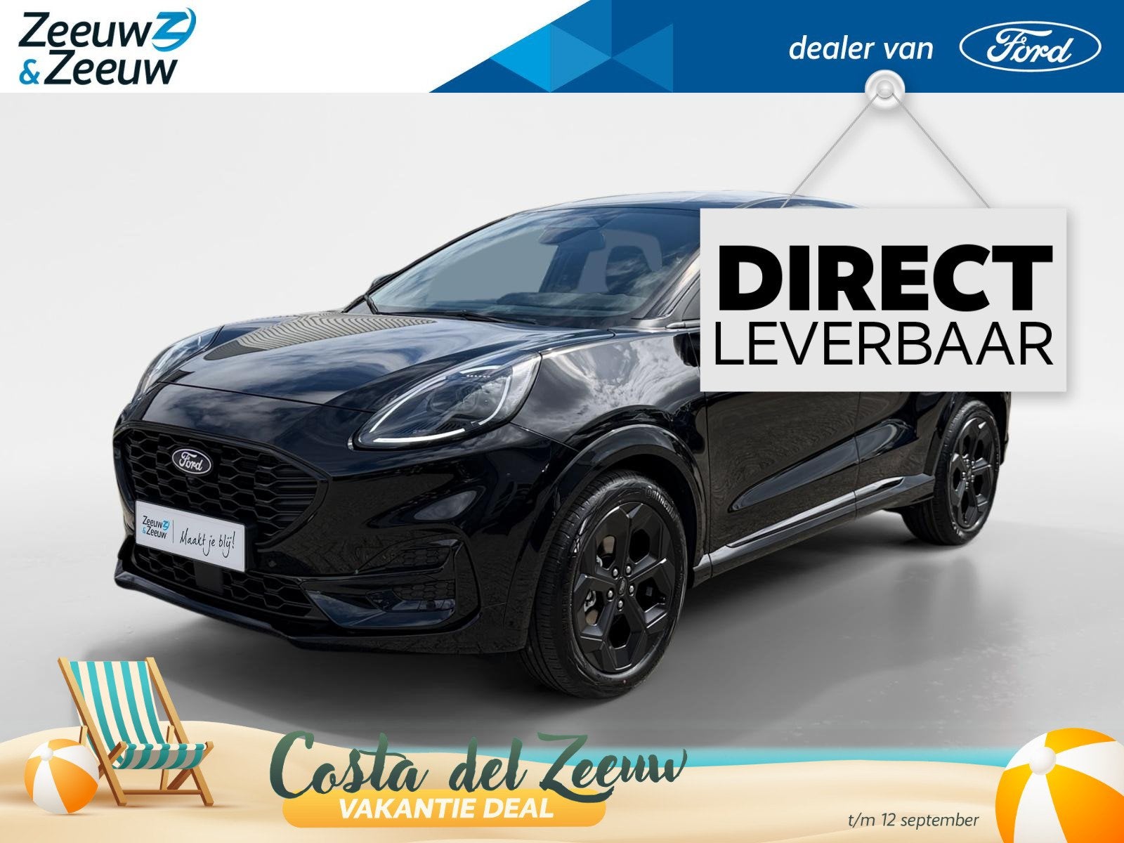 Ford Puma 1.0 EcoBoost Hybrid BlueCruise Edition | Uit Voorr, 12 maanden, Puma, Euro 6, Leder en Stof