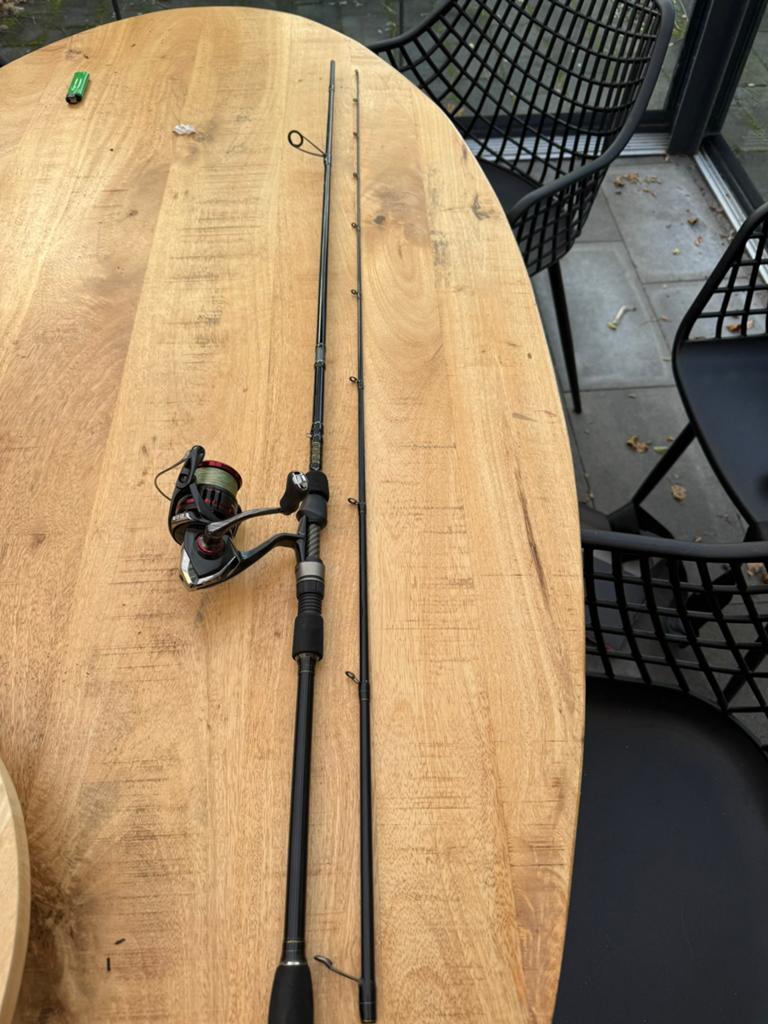 Westin hengel met Shimano vanford molen, Ophalen of Verzenden, Gebruikt, Complete set