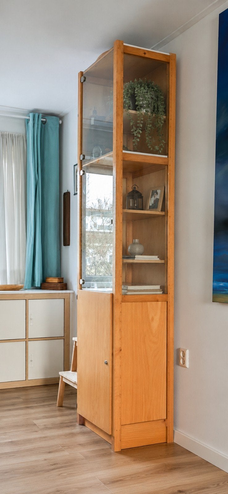 Lundia vitrinekast, Ophalen, 200 cm of meer, 50 tot 100 cm, Zo goed als nieuw