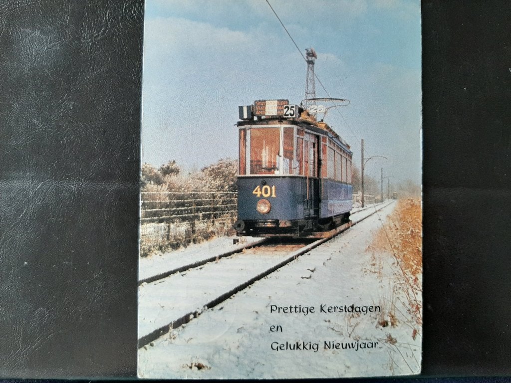 Museumtramlijn A'dam, Motorwagen 401, gelopen, stempel Delft, Verzamelen, Verzenden, Gebruikt, Tram, Kaart of Prent