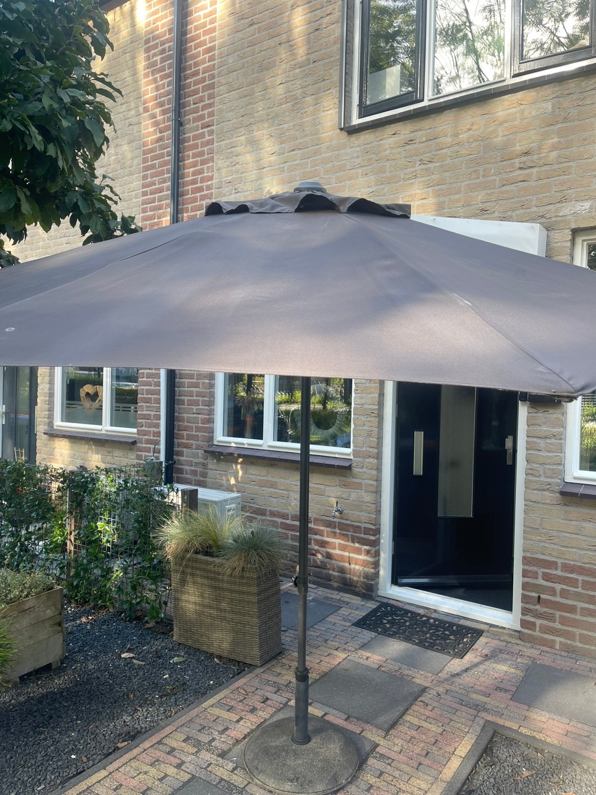 Parasol in nette staat, Tuin en Terras, Ophalen, Gebruikt