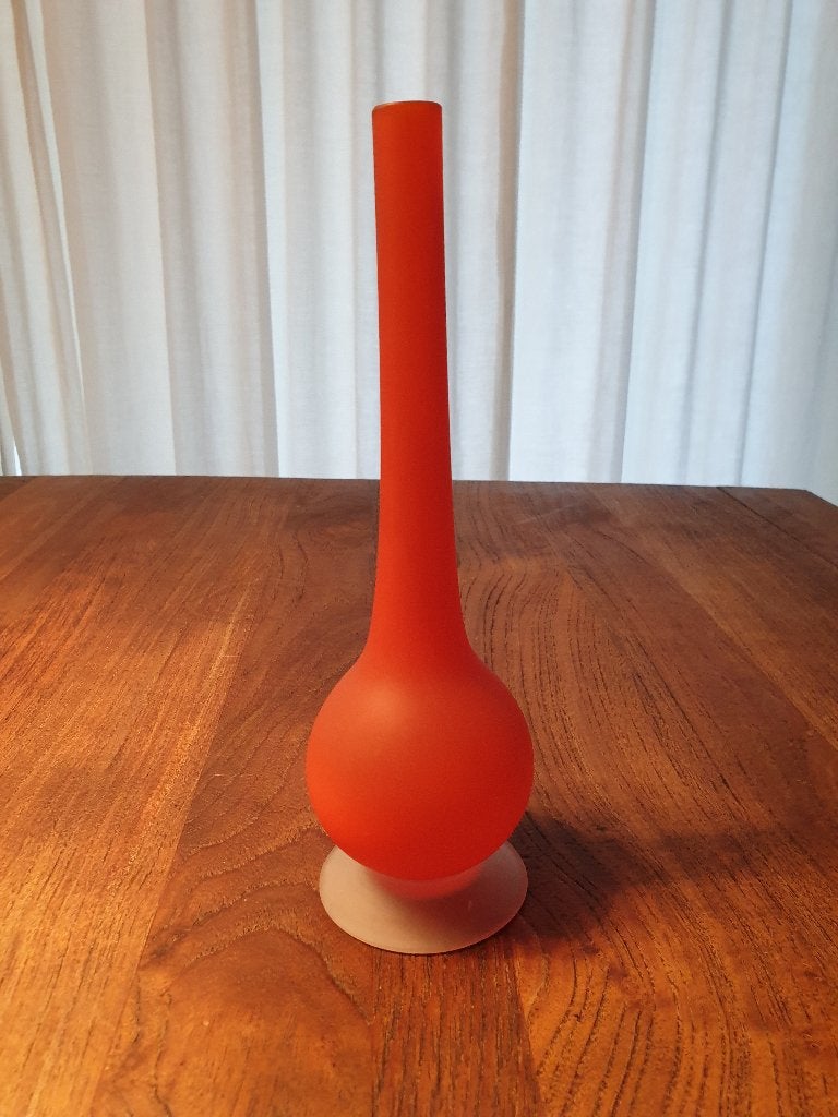 Carlo Moretti Satinato vaas voor Rosenthal-Netter Murano, Ophalen of Verzenden