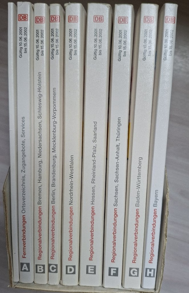 Kursbuch DB 2001/2002, Ophalen, Gebruikt, Trein, Boek of Tijdschrift