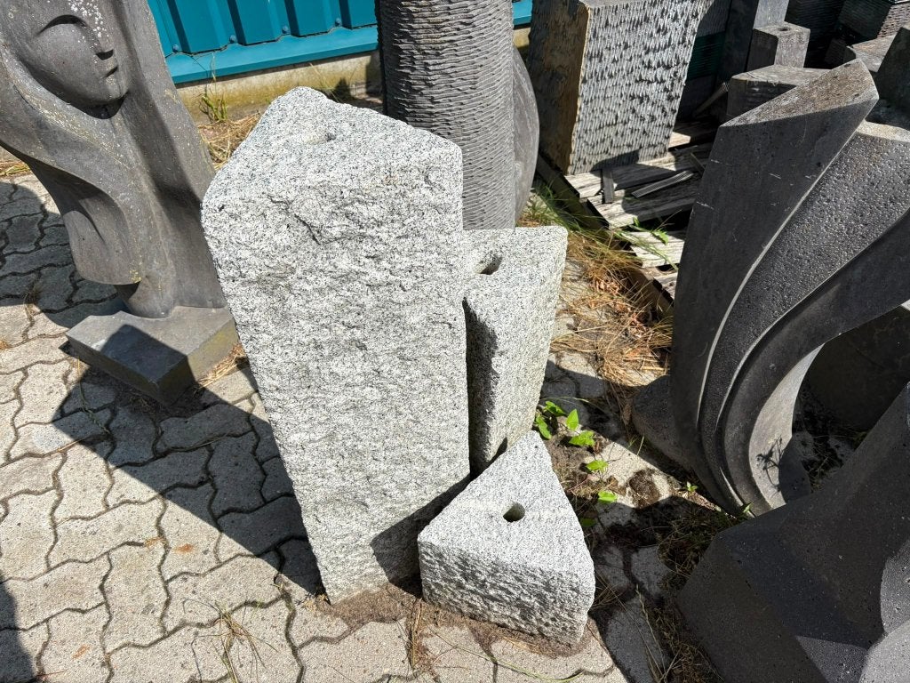 Waterornament Graniet Driehoek 1 set á 3 30 cm €375,00!, Tuin en Terras, Waterpartijen en Fonteinen, Ophalen, Nieuw, Graniet, Waterornament