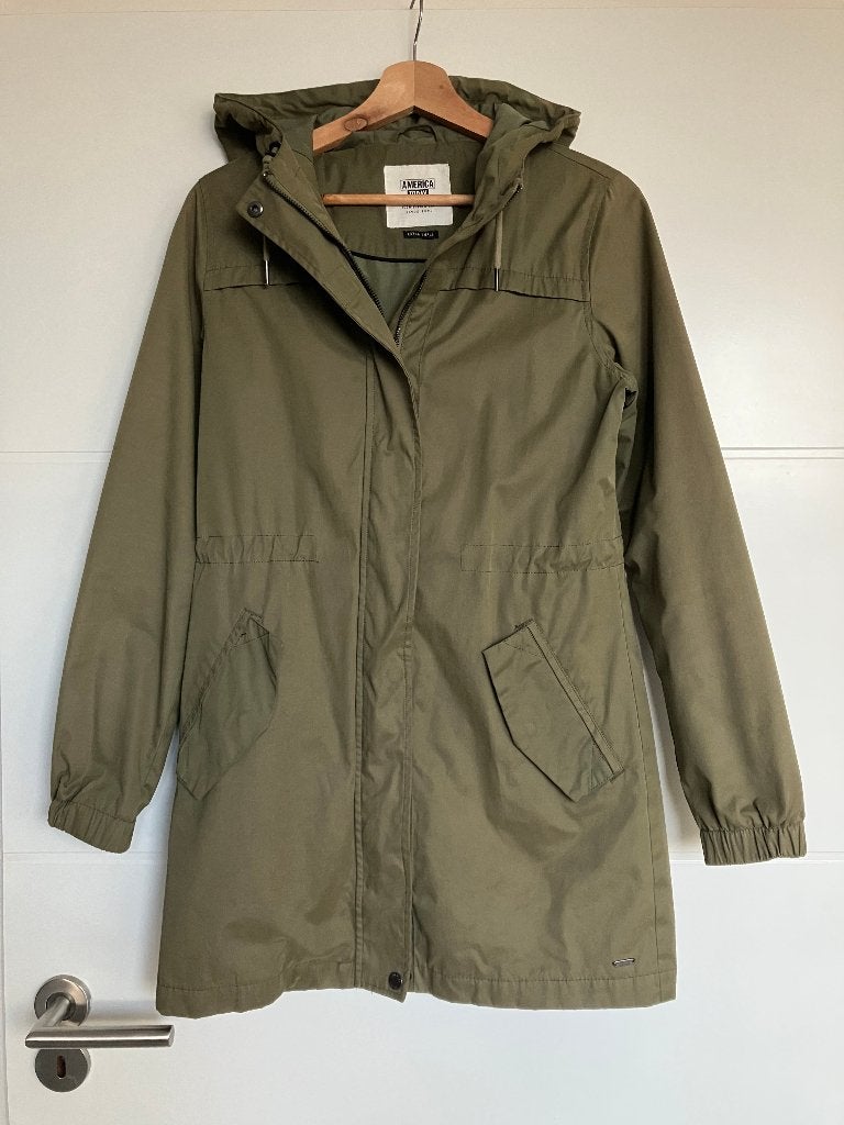 Mooie Parka herfstjas America Today, kaki groen maat XS 34, Ophalen of Verzenden, Maat 34 (XS) of kleiner, America Today, Gedragen