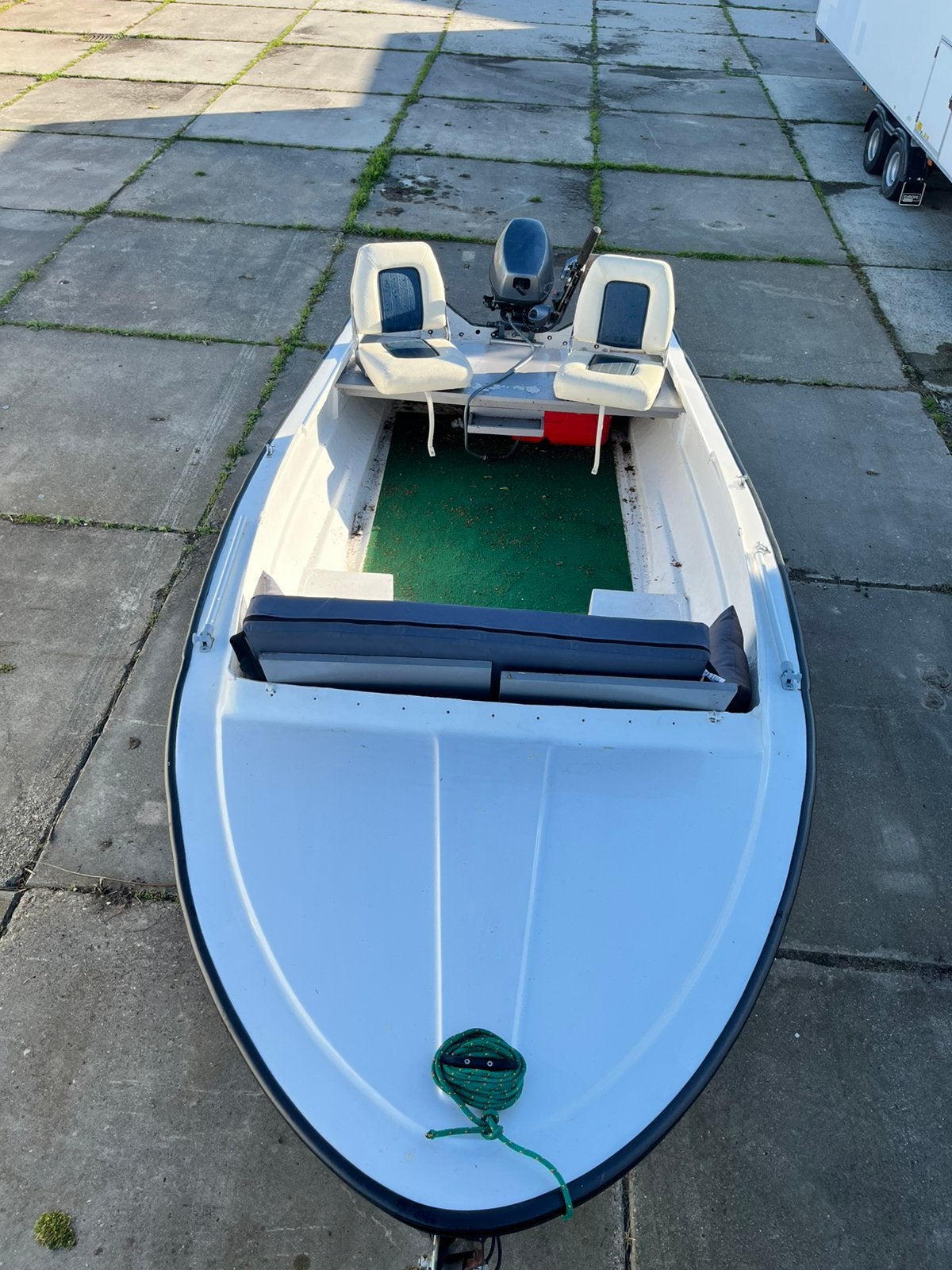 Boot inclusief moter en kantel trailer, ., Ophalen of Verzenden, Zo goed als nieuw, .