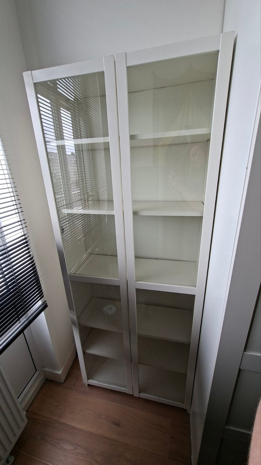 Billie Boekenkast met Glazen Deuren (80x202x30 cm), Ophalen, 200 cm of meer, 50 tot 100 cm, Glas