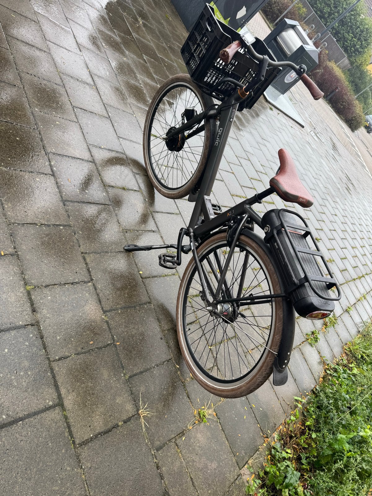 Qwic elektrische fiets met voordrager en mand, Ophalen, Qwic, Gebruikt, 51 tot 55 cm