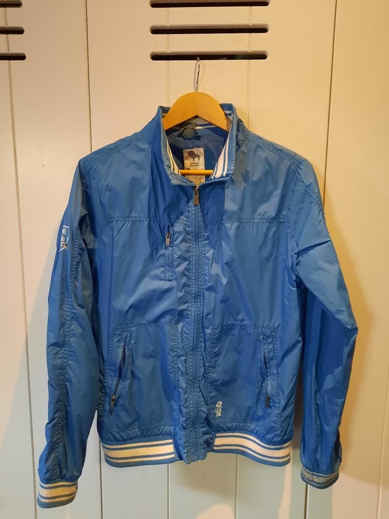 Zomerjas jongen maat 170 blauw, Ophalen of Verzenden, Gebruikt, Jongen, Jas