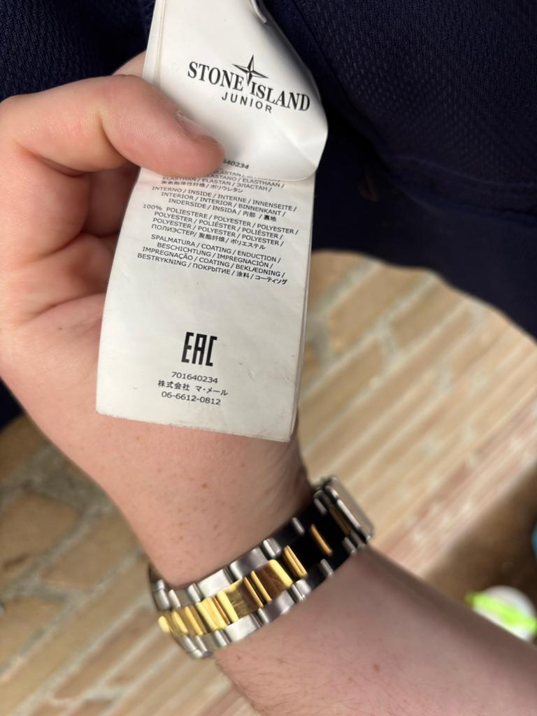 Stone Island Junior Jas - Maat 156 (12 jaar), Kinderen en Baby's, Kinderkleding | Maat 152, Verzenden, Zo goed als nieuw, Jongen