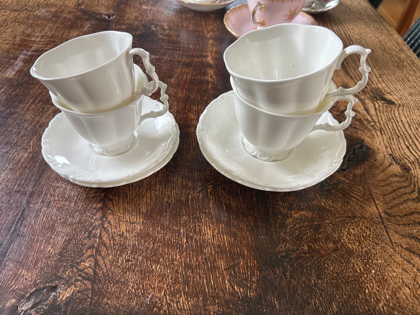 Set van 4 Royal Albert Bone China kop en schotels, Ophalen of Verzenden