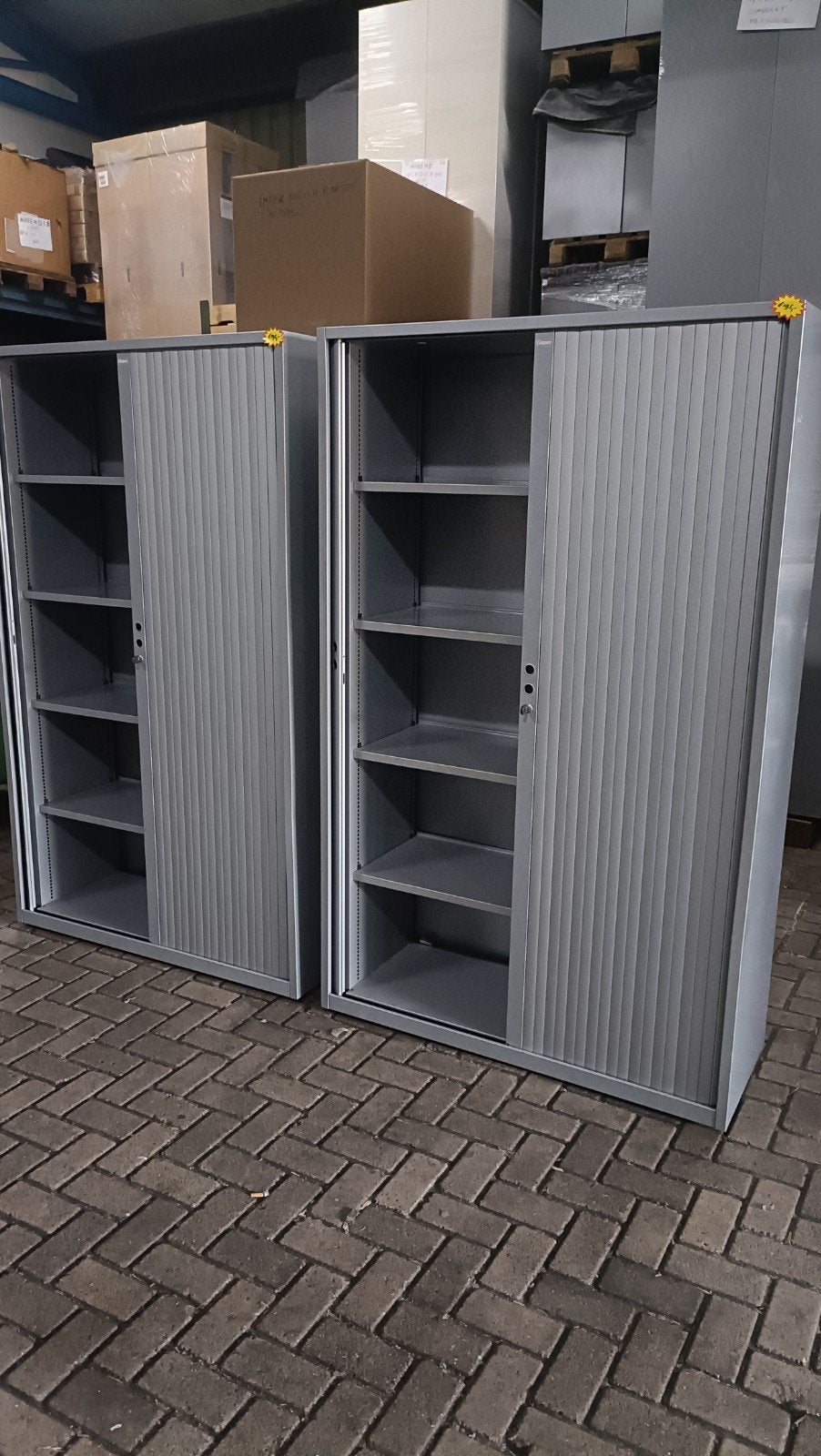 Nette Gispen Meta metalen roldeurkasten, archiefkasten, Huis en Inrichting, Gebruikt, 100 tot 150 cm, R, Ophalen of Verzenden