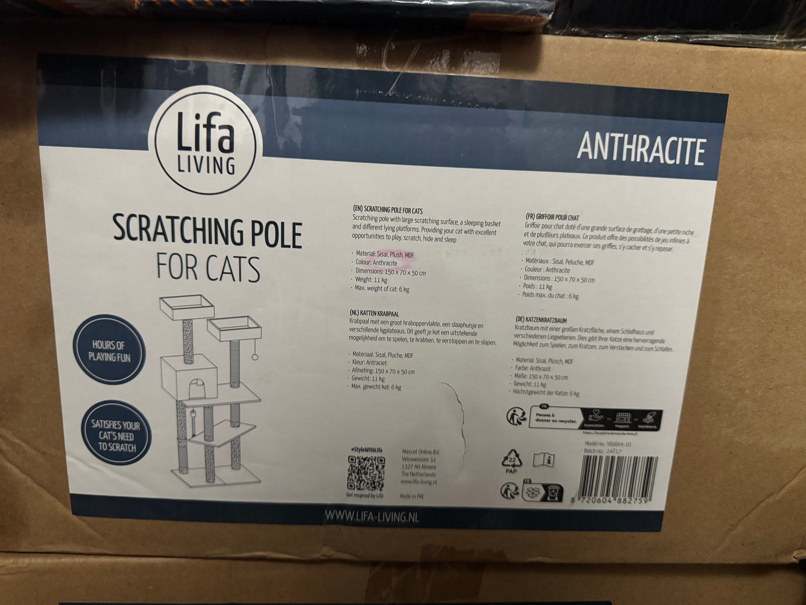 Krabpaal voor katten, Dieren en Toebehoren, Ophalen of Verzenden, Nieuw, Krabpaal