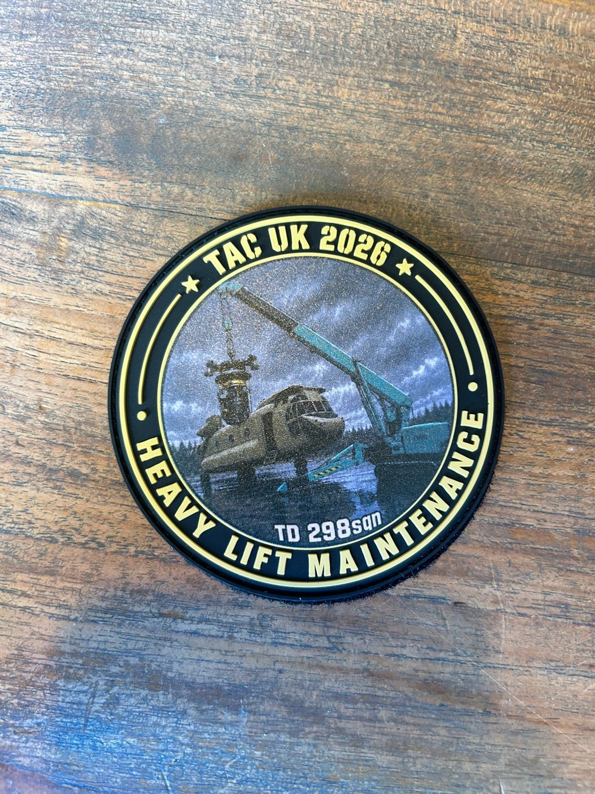 298sqn badges -  Heavy lift maintenance TAC UK 2026, Ophalen of Verzenden, Landmacht, Nederland, Embleem of Badge