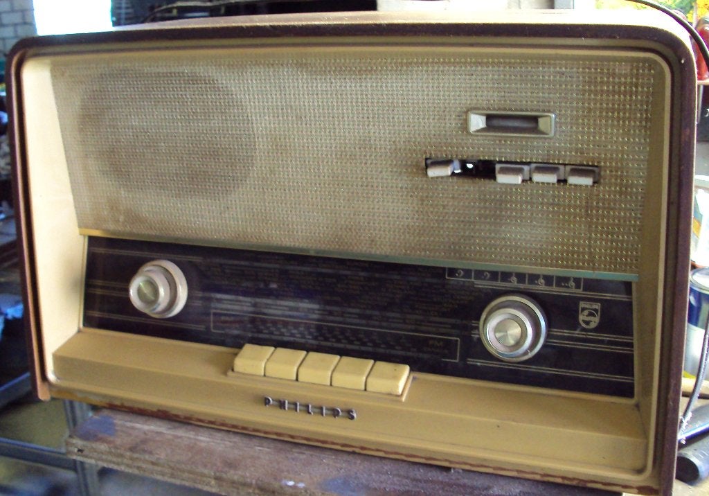 Oude Philips radio buizenradio, Audio, Tv en Foto, Radio's, Ophalen, Gebruikt, Radio