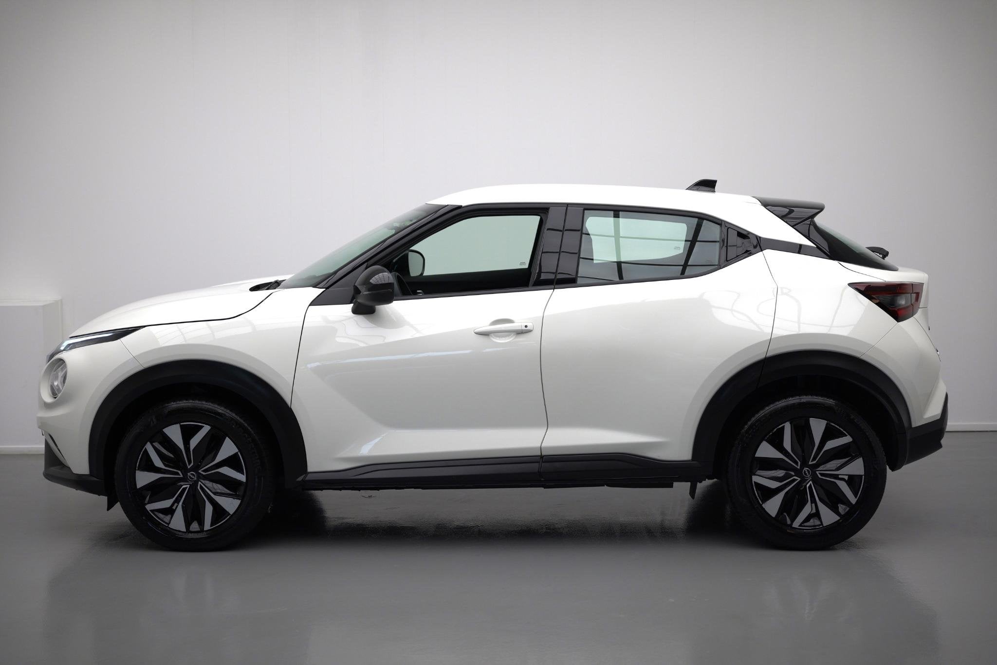 Nissan Juke 1.0 DIG-T Acenta |Carplay|Camera|LED|Dealer.Onde, Auto's, Nissan, Stof, Gebruikt, Euro 6, Bedrijf