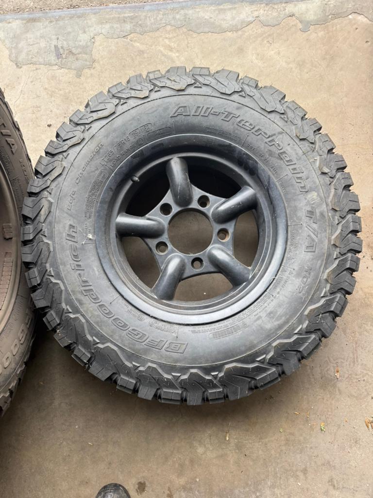 5x BF Goodridge KO2 op alu velg LR Defender, Ophalen of Verzenden, All Season