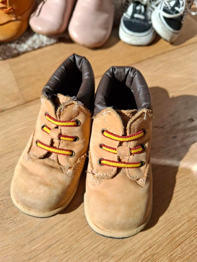 Timberland babyschoentjes maat 18, Timberland, Jongetje of Meisje, Ophalen of Verzenden, Gebruikt
