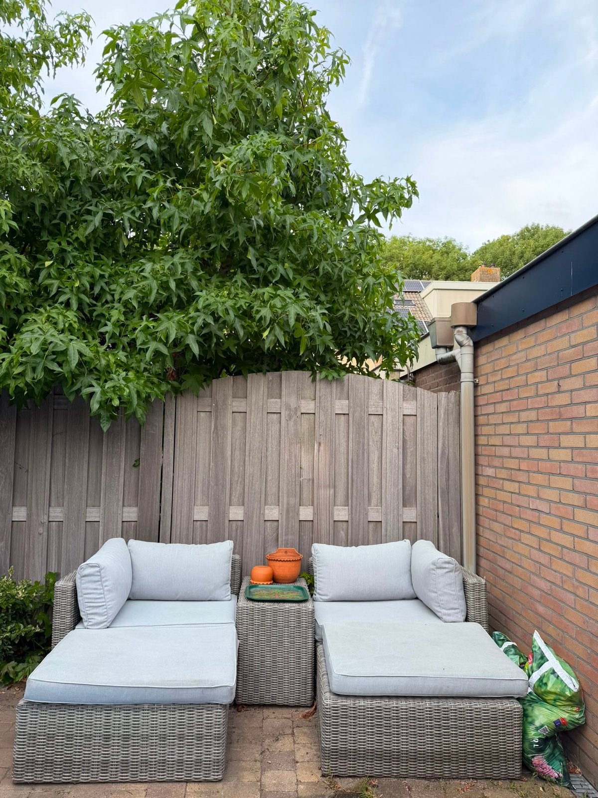 Greemotion loungeset Palma Lidl- stapelbaar + wasbare hoezen, Tuin en Terras, Tuinsets en Loungesets, Ophalen, 4 zitplaatsen, Gebruikt