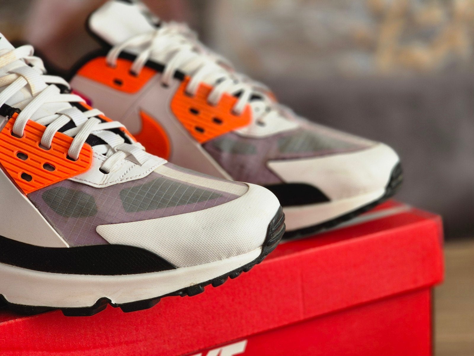 Nike Air Max 90 Drift Pink Orange - Maat 45, Ophalen, Zo goed als nieuw, Overige kleuren