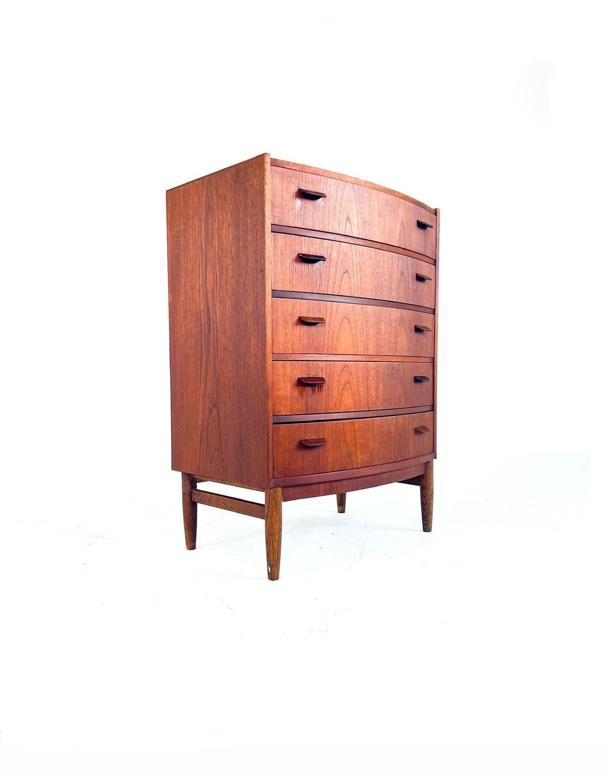 Vintage teakhouten Deense ladekast ‘60, Teakhout, Zo goed als nieuw, Nvt, Minder dan 100 cm