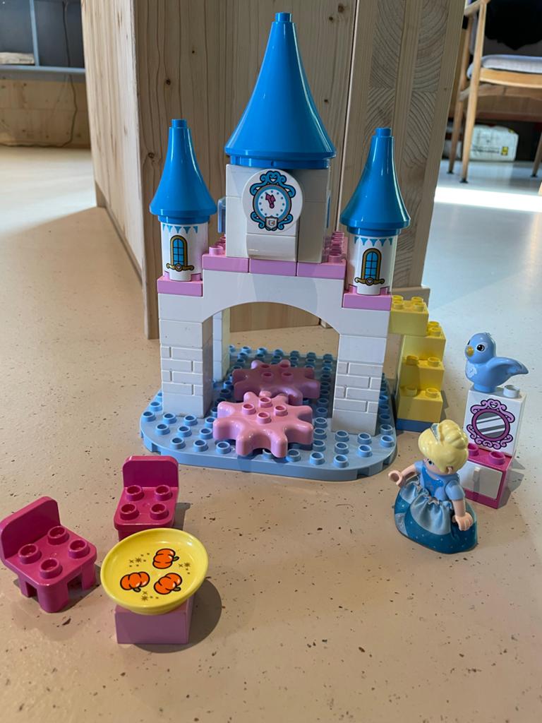 LEGO Duplo Disney Assepoesters Magische Kasteel 10855, Kinderen en Baby's, Speelgoed | Duplo en Lego, Ophalen of Verzenden, Zo goed als nieuw