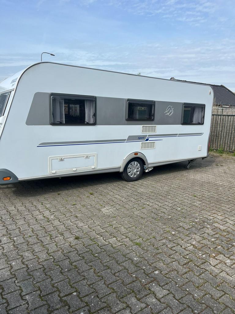 Knaus Sport, Airco, mover, voortent! Compleet!, Caravans en Kamperen, Caravans, Rondzit, Frans bed, Bedrijf, Schokbreker