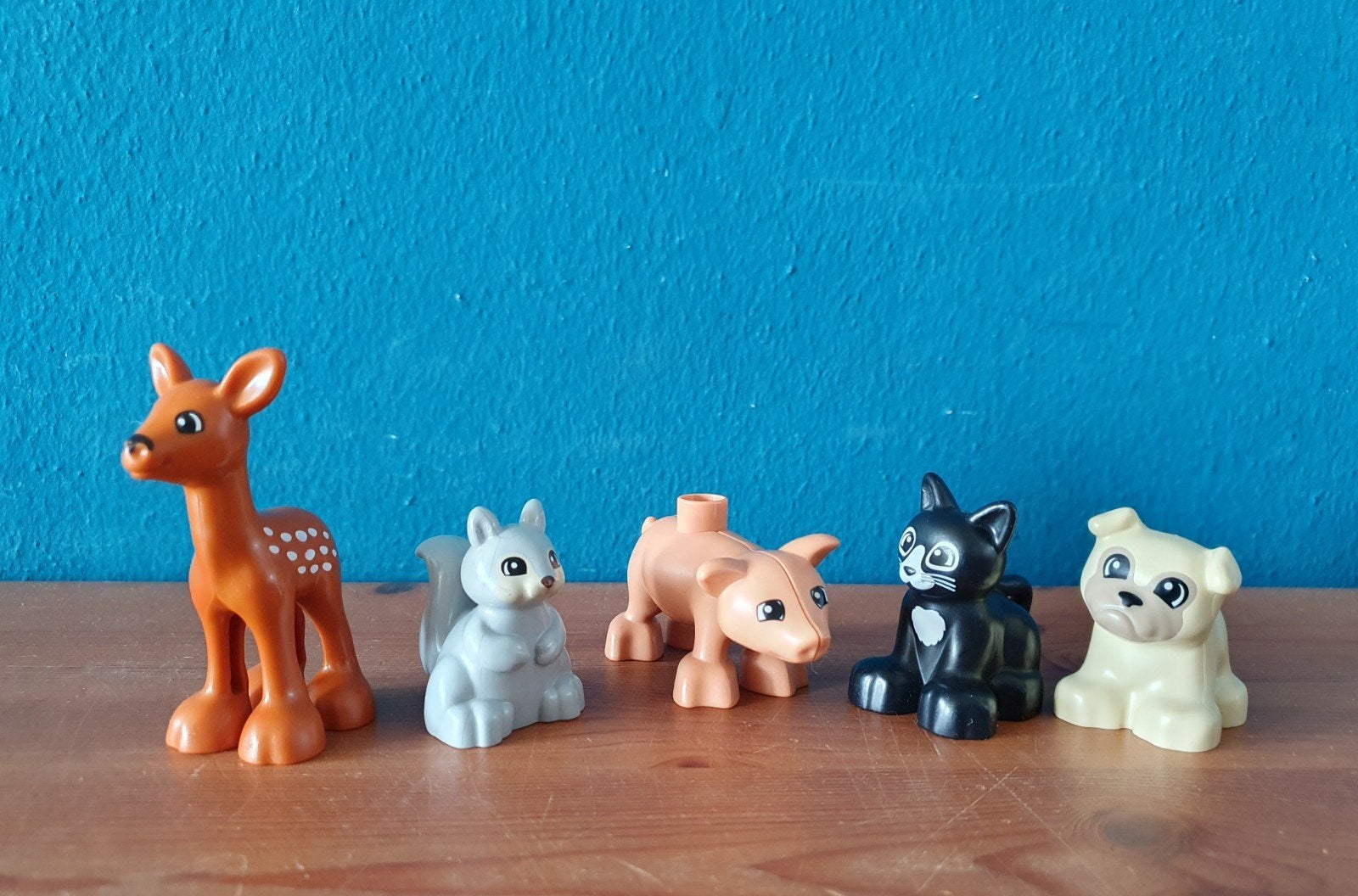 Duplo Dieren hert eekhoorn big kat hond, Ophalen of Verzenden, Zo goed als nieuw, Duplo