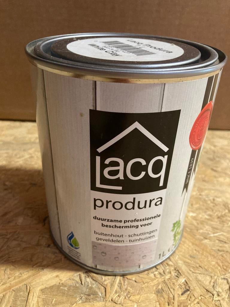 3x Lacq produra - White Clay, Ophalen of Verzenden, Nieuw, Wit