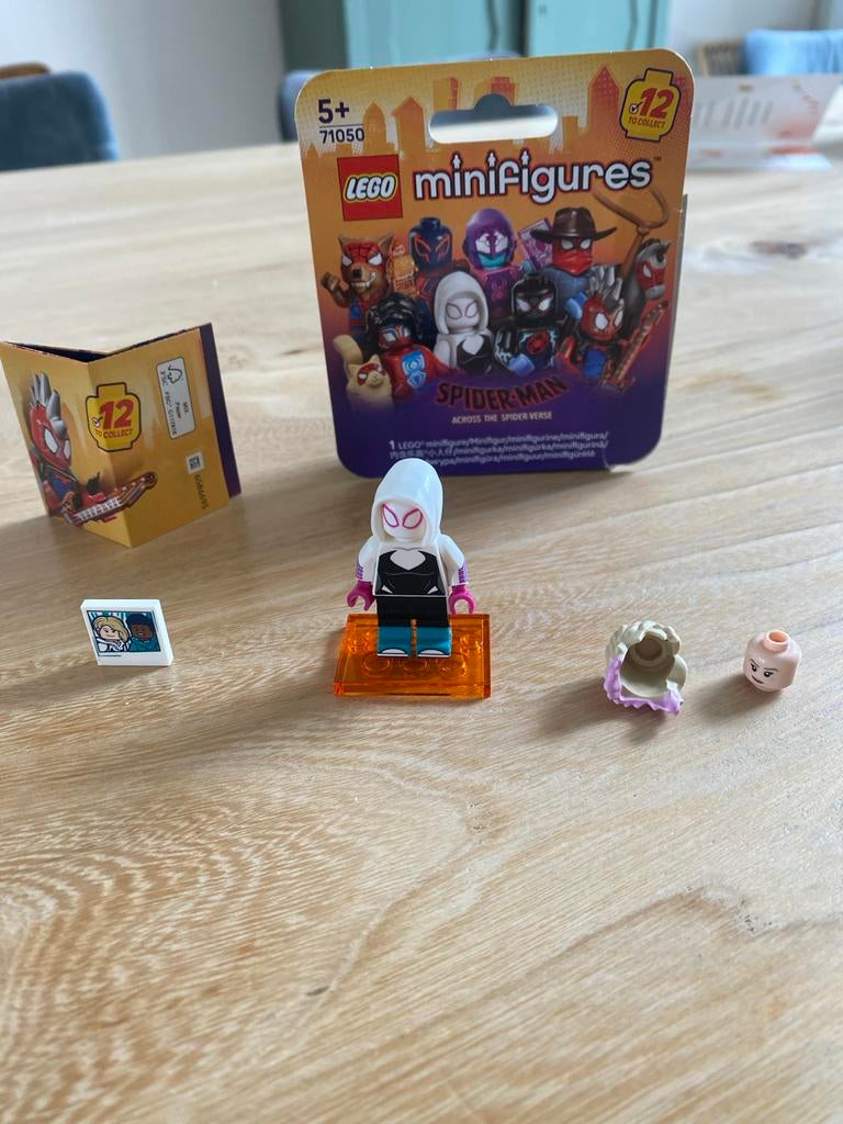 Lego Spiderman minifiguur Spider-Gwen, Marvel, Lego, Ophalen of Verzenden, Zo goed als nieuw