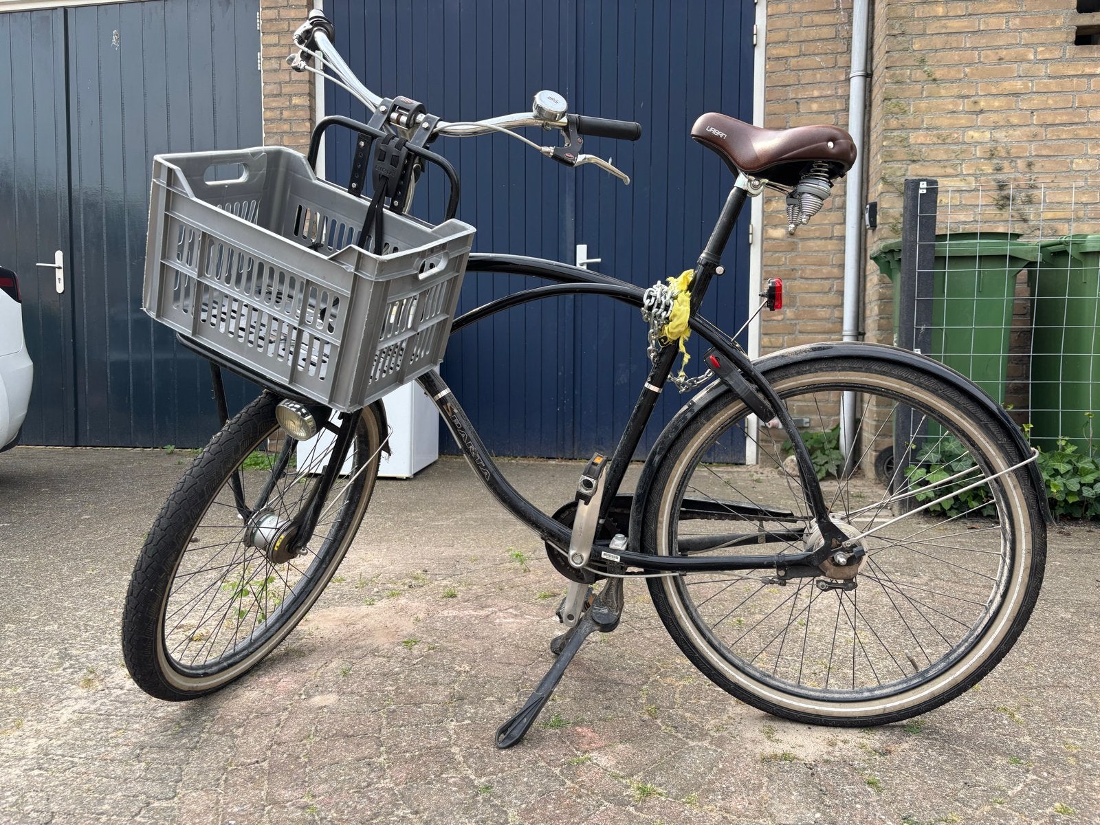 Sparta Bullet Blackline herenfiets - Gebruikt, Fietsen en Brommers, Fietsen | Heren | Herenfietsen, Sparta, Gebruikt, Velgrem