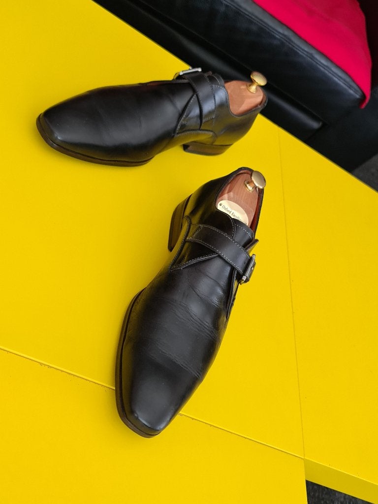 Van Lier schoenen met gesp en Zwarte kleur maat 10/5, Zwart, Van Lier, Ophalen of Verzenden, Gespschoenen