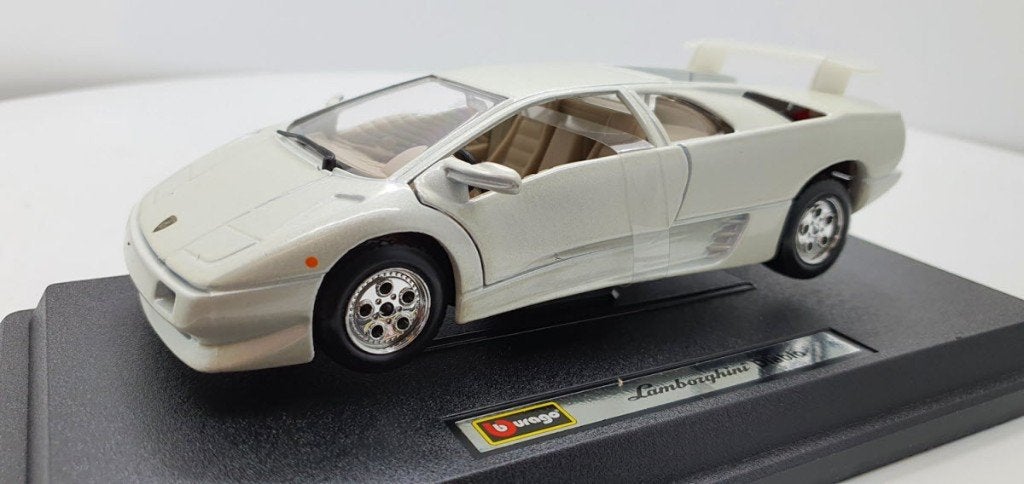 Lamborghini Diablo wit, Auto, Bburago, Bburago, Nieuw