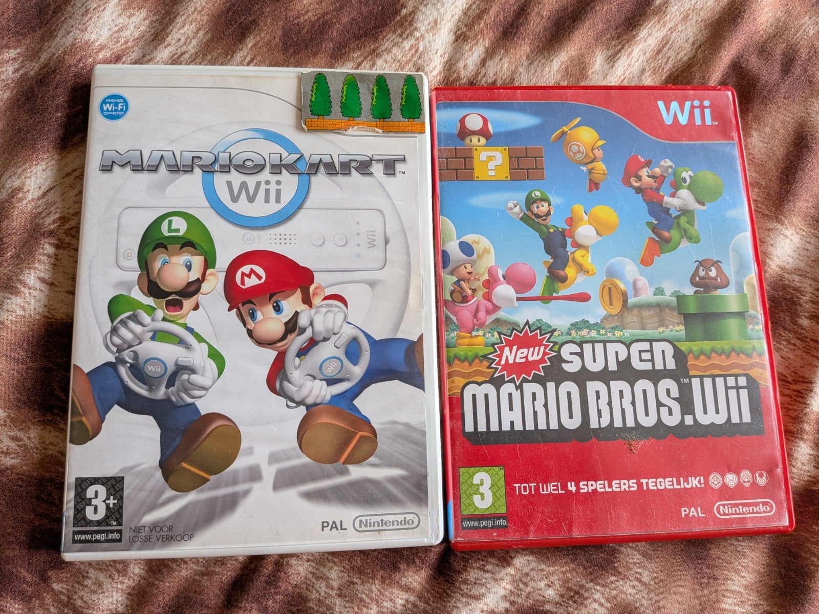 Wii Spellen: Mario Kart Wii & New Super Mario Bros. Wii, Ophalen of Verzenden
