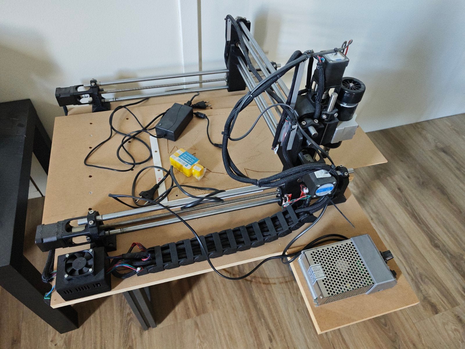 Zelfbouw CNC-freesmachine met vaste spindel, Ophalen