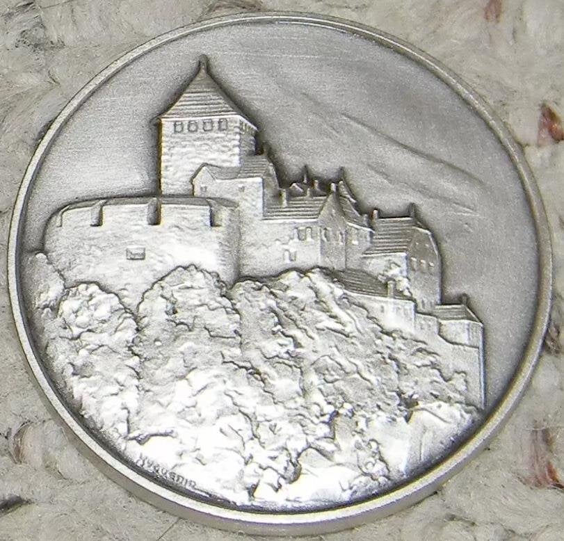 LIECHTENSTEIN 1982 LIBA 82 Herinneringspenning/munt., Verzenden, Overige materialen, Buitenland