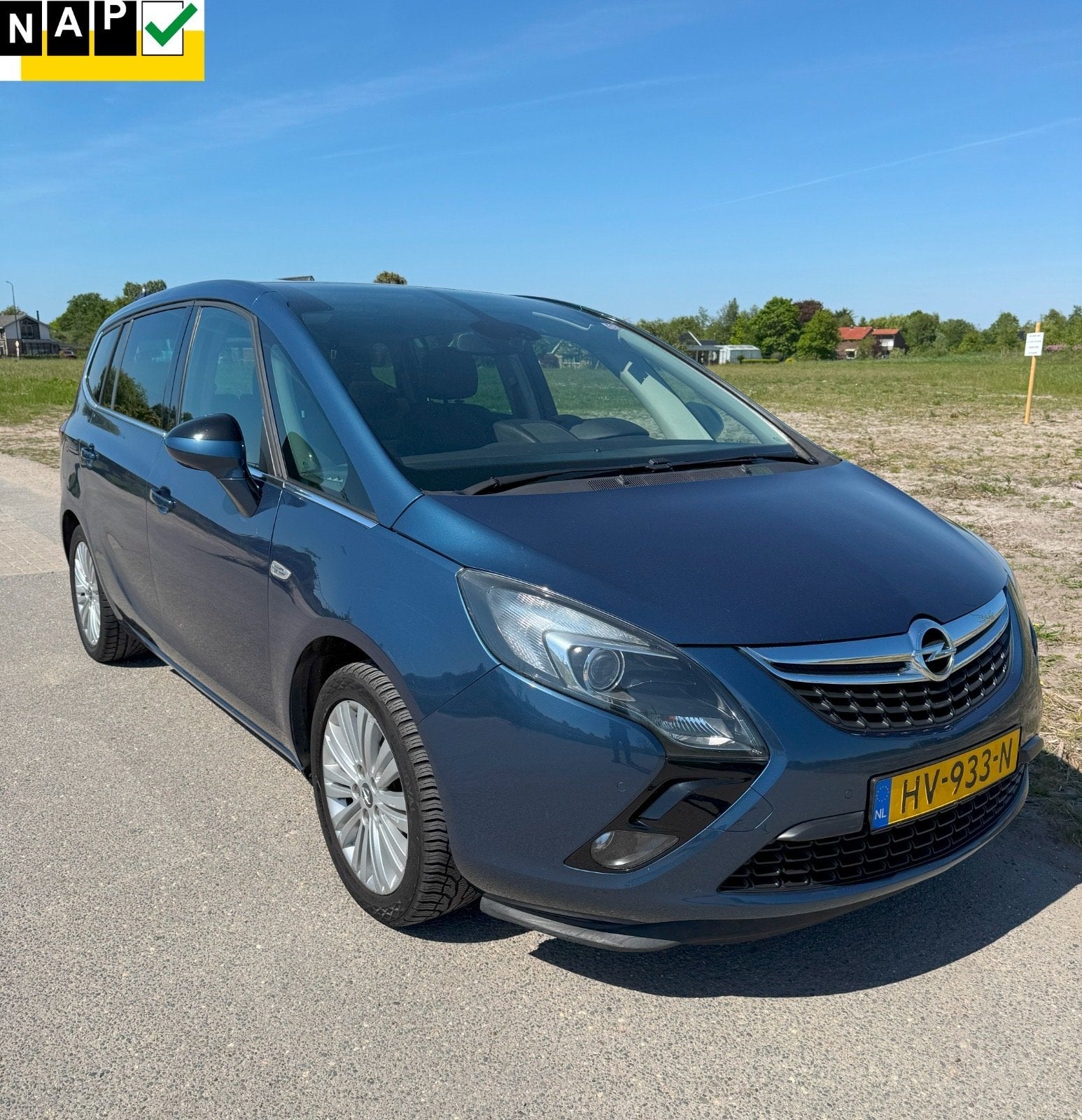 Opel Zafira 1.6CDTI Ecoflex 7zitter 2015, Auto's, 136 pk, 4 cilinders, Blauw, 7 stoelen