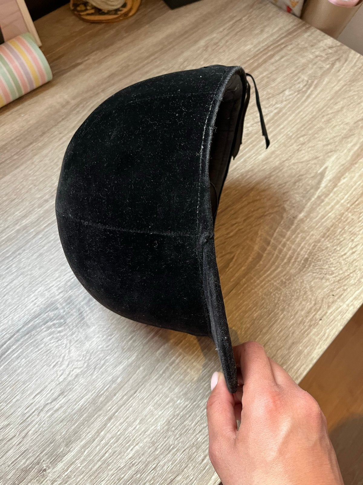 Paardrijcap, Ophalen, Gebruikt