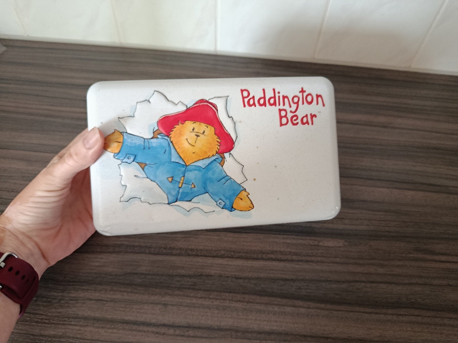 Paddington Bear blikken doos van Douwe Egberts, Ophalen of Verzenden, Gebruikt, Overige, Douwe Egberts