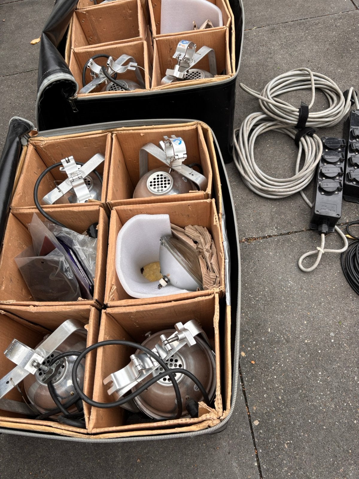 8 x Par 56 met Eurolite DX4 sturing, Ophalen of Verzenden, Zo goed als nieuw, Licht