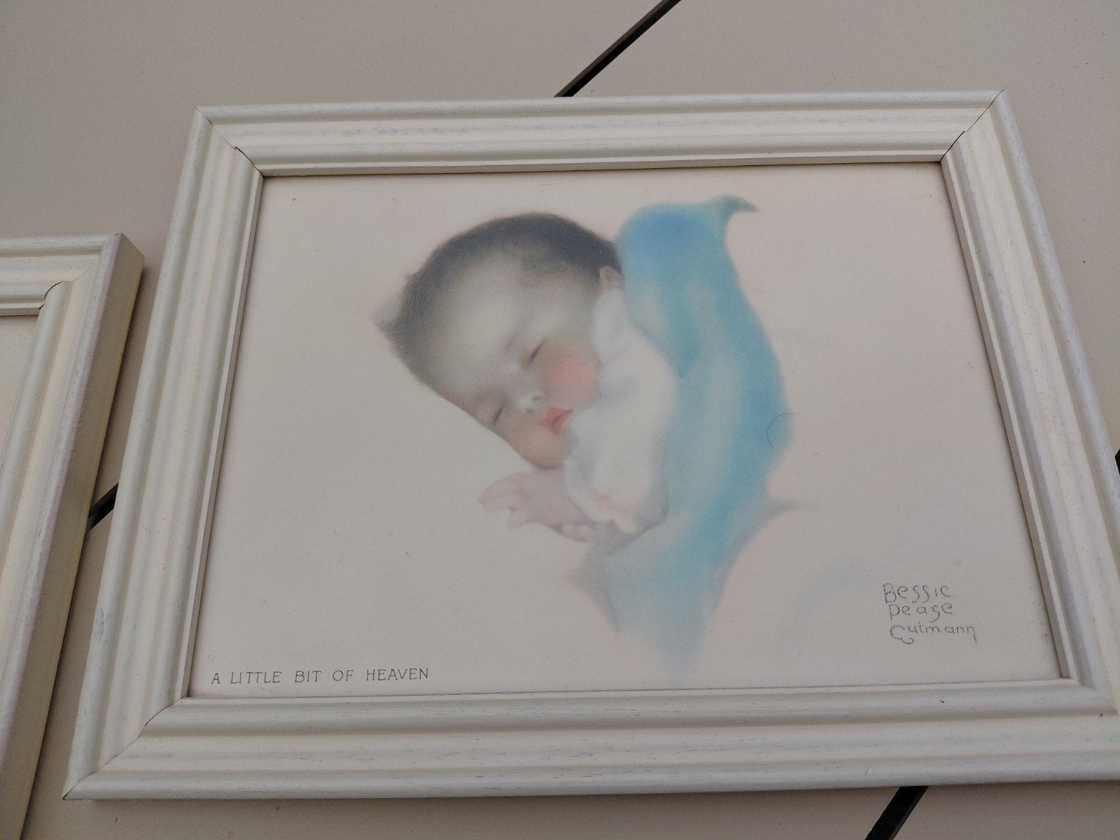 Lieflijke plaatjes in witte lijst, Minder dan 50 cm, Gebruikt, Ophalen of Verzenden, Print
