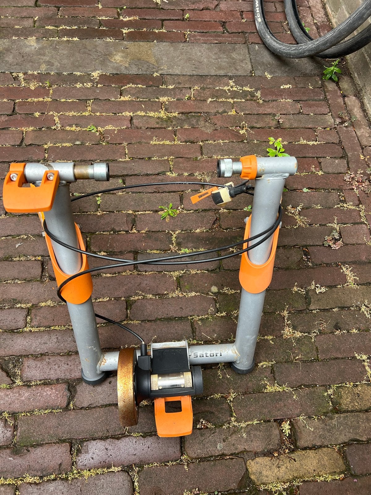 Tacx Satori Smart T1850 fietstrainer, Gebruikt, Overige typen, Staal, Ophalen of Verzenden