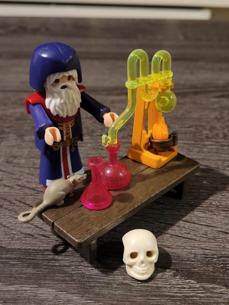 Playmobil Tovenaar met laboratorium (9096), Ophalen, Zo goed als nieuw, Complete set