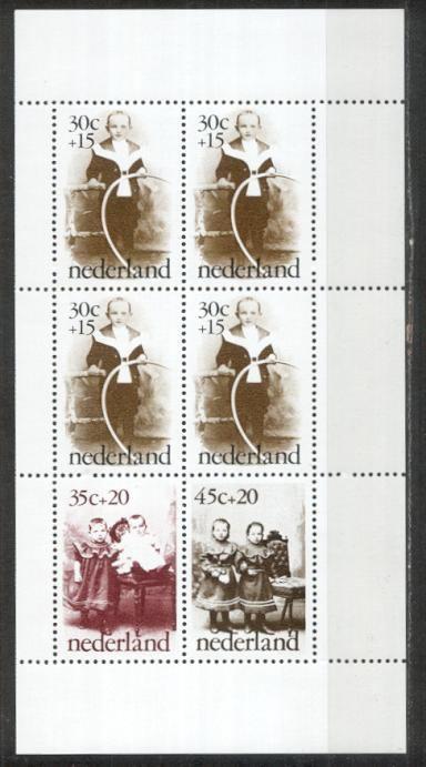 Nederland nr. 1063 Blok Kinderzegels 1974 postfris, Postzegels en Munten, Postzegels | Nederland, Verzenden, Na 1940, Postfris