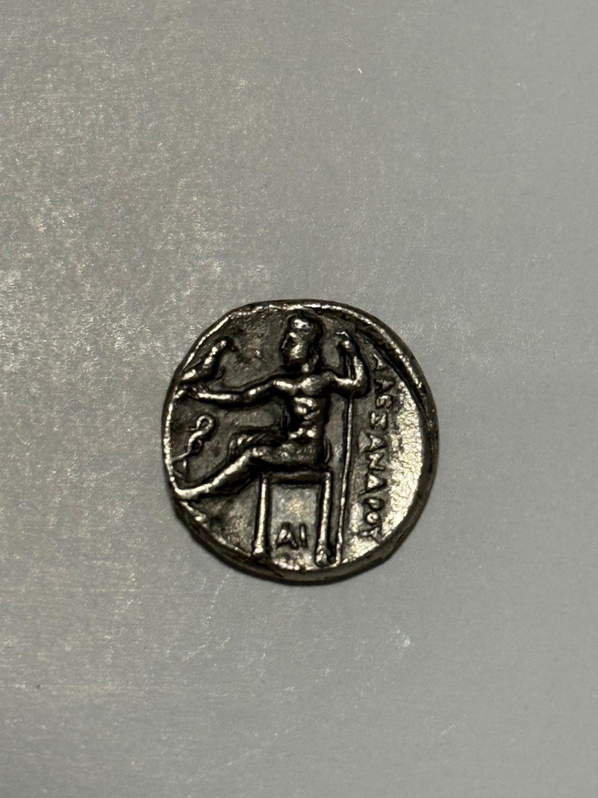 Antieke munt Alexander de Grote - Zilveren Tetradrachme, Ophalen of Verzenden, Overige landen, Losse munt, Zilver