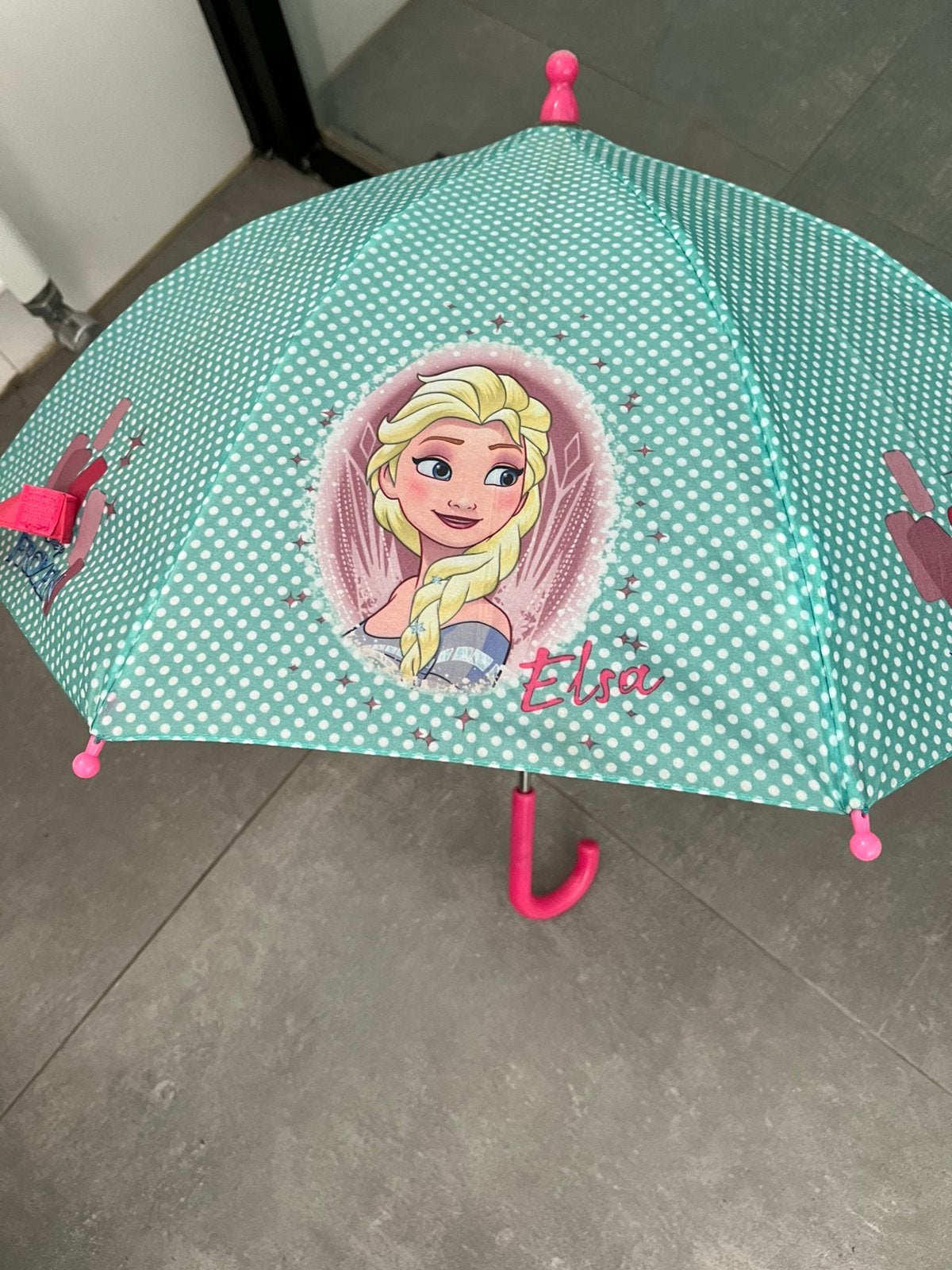 Kinderparapluutje Frozen, Ophalen of Verzenden, Gebruikt, Overige kleuren