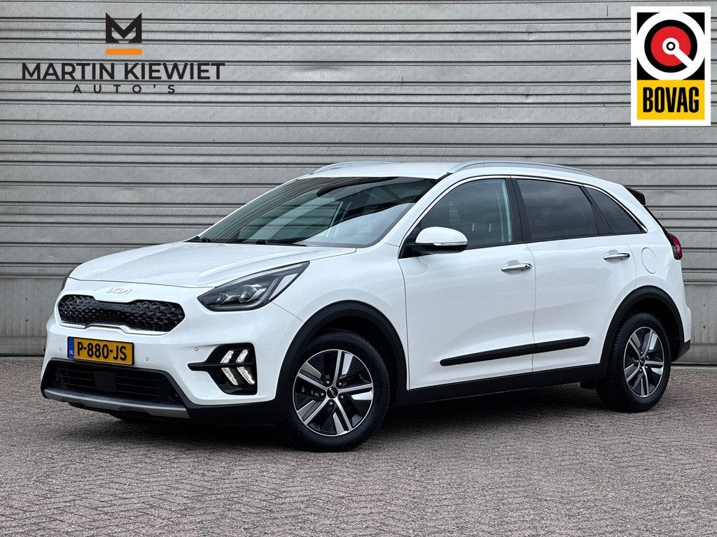 Kia Niro 1.6 GDi Hybrid DynamicPlusLine|Leder|ACC|Camera|Sto, Auto's, Kia, Gebruikt, Automatische klimaatregeling, Wit, 26 km/l