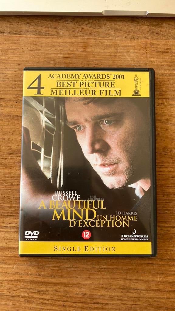 DVD | A Beautiful Mind, Cd's en Dvd's, Dvd's | Drama, Vanaf 12 jaar, Ophalen of Verzenden, Gebruikt