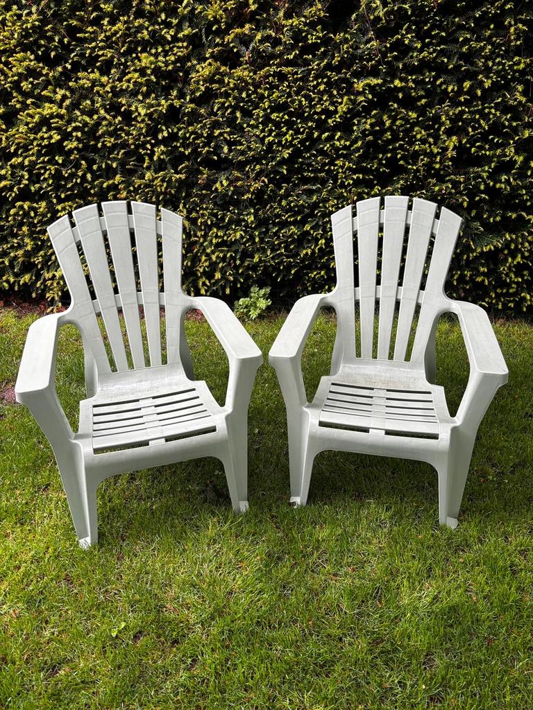 Leenbakker lounge stoel tuin Maryland licht groen, Tuin en Terras, Tuinstoelen, Ophalen, Zo goed als nieuw, Kunststof